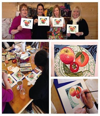 Watercolour Painting Workshop at Acorn Glade
